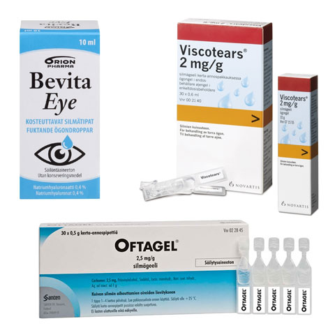 Лекарства с содержанием карбомера: глазной гель Bevita Eye, Oftagel, Viscotears